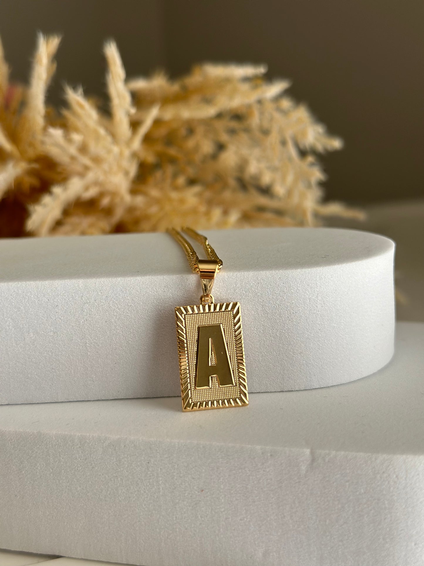 Large Initial Necklace