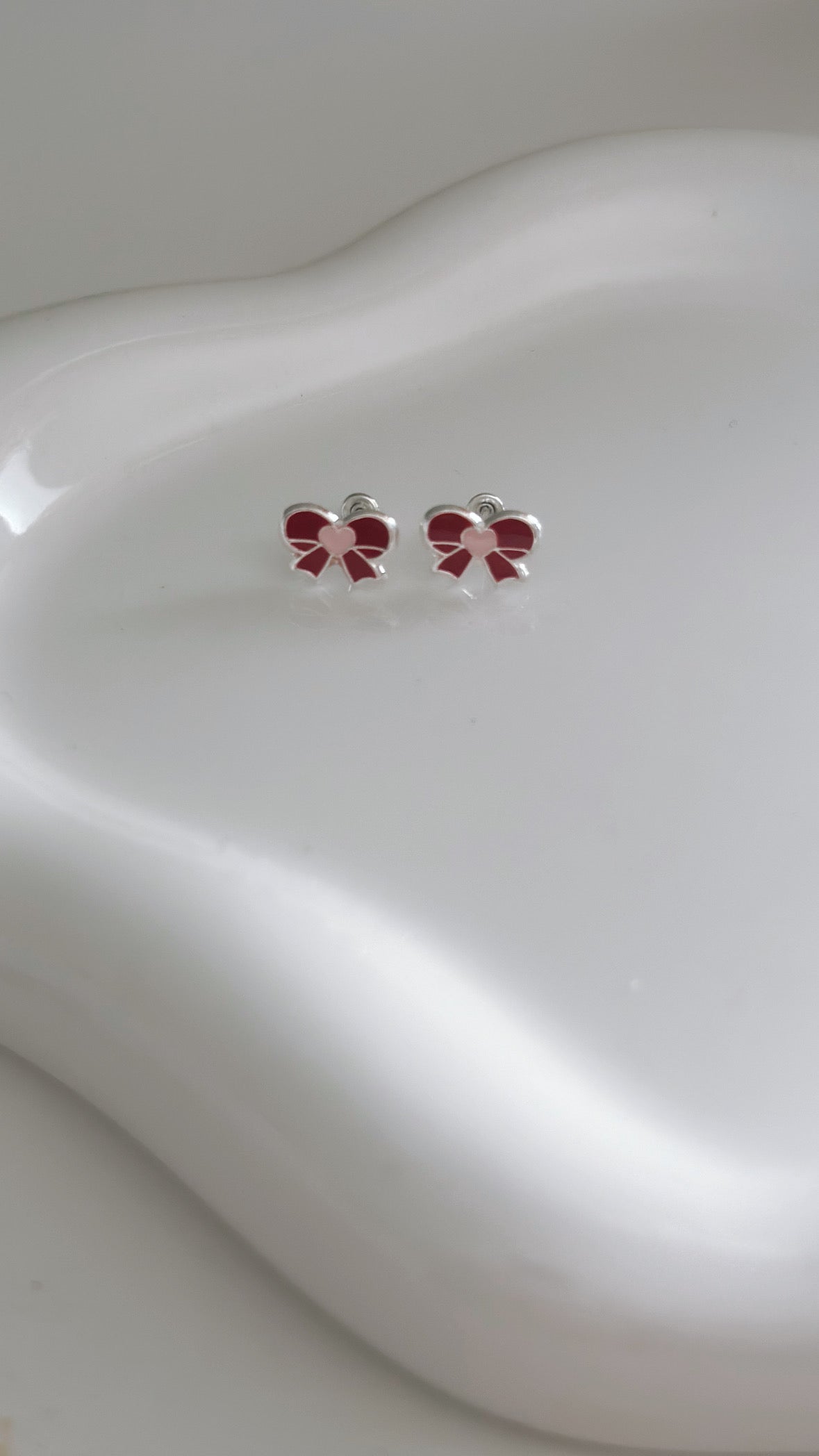 Red Bow Studs