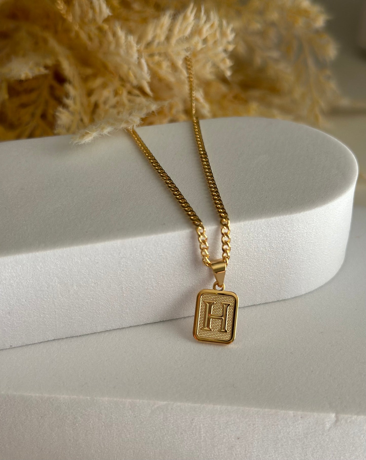 Small Initial Necklace