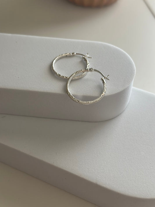 Silver Hoop Earrings